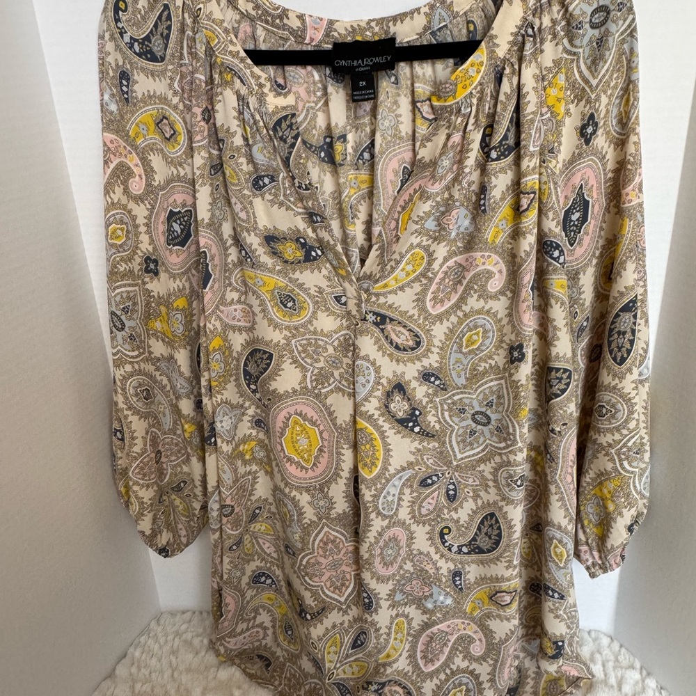 Cynthia Rowley Women's Paisley Blouse - Multicolor